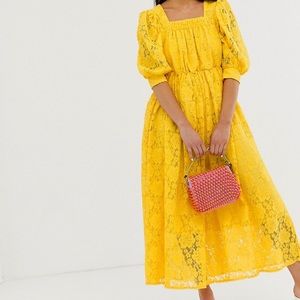 Sister Jane Yellow Lace Dress
